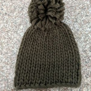 LARGE pom pom beanie